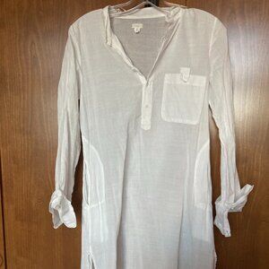 White Cotton Dosa Kaftan